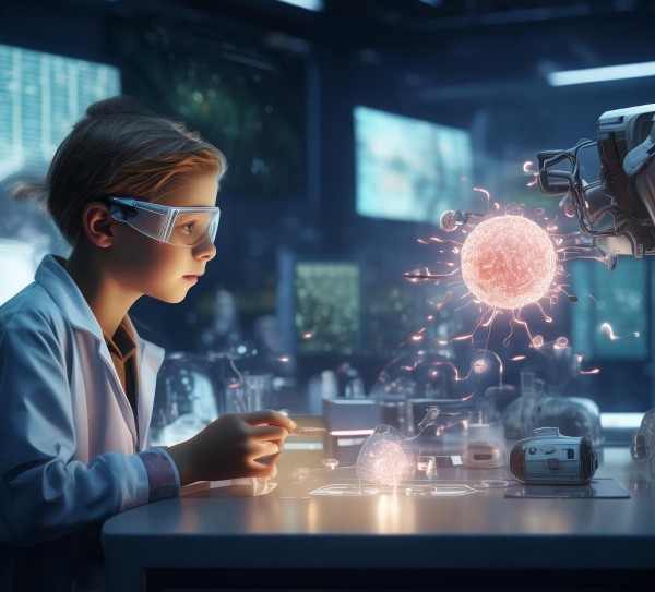 八年级学生科技活动，探索生命奥秘，构建未来之脑